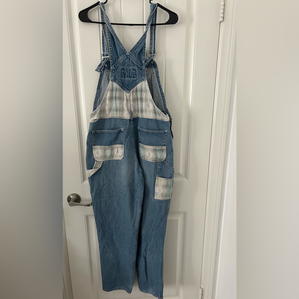 D'mode Denim Patchwork Overall Jumpsuit Women's M… - image 2